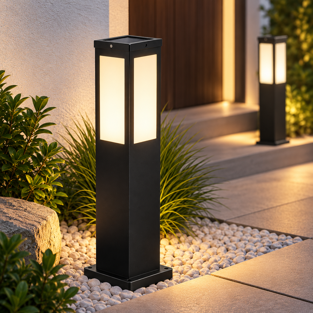 Lampe de Chemin LED Solaire - Éclairage Extérieur avec Batterie Rechargeable