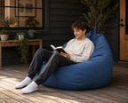 Housse de Bean Bag en Polyester - Housse de Fauteuil à Soin Amovible et Lavable