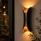 Applique Murale à Deux Lumières en Métal Noir - Compatible E26/E27 pour Intérieur