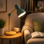 Lampe de Table Réglable - Abat-Jour en Métal avec Douille E27