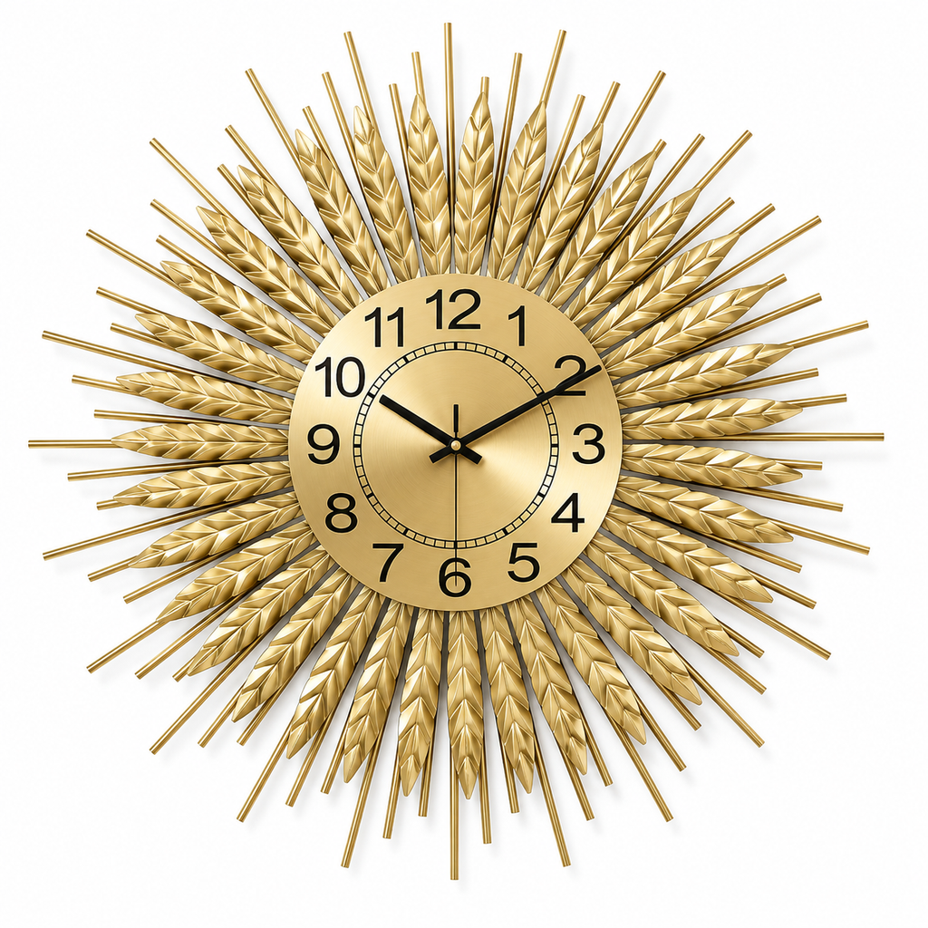 Horloge Murale Analogique En Métal – Affichage De L’Heure