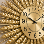 Horloge Murale Analogique En Métal – Affichage De L’Heure
