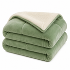 Couverture Réversible en Microfibre - Plaid Tricoté Doux pour Canapé et Lit