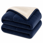 Couverture Réversible en Microfibre - Plaid Tricoté Doux pour Canapé et Lit