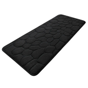 Grand Tapis de Bain à Rayures - Tapis en Polyester avec Dos Antidérapant en PVC