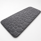 Grand Tapis de Bain à Rayures - Tapis en Polyester avec Dos Antidérapant en PVC