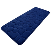 Grand Tapis de Bain à Rayures - Tapis en Polyester avec Dos Antidérapant en PVC