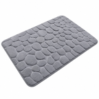 Tapis de Bain Absorbant - Tapis Antidérapant en Polyester avec Dos en PVC