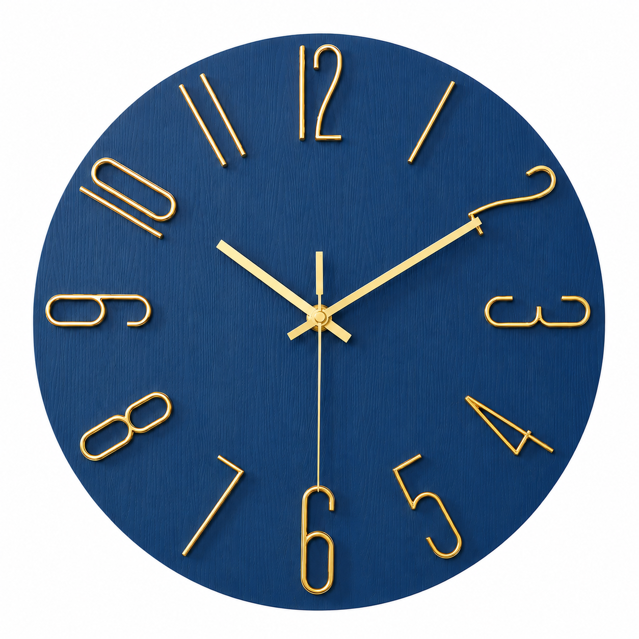 Horloge Murale en Plastique - Horloge Ronde de 30 cm Disponible en Plusieurs Couleurs