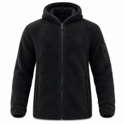 Veste en Fleece à Capuche Homme - Fermeture Éclair et Poches Latérales pour Temps Froid