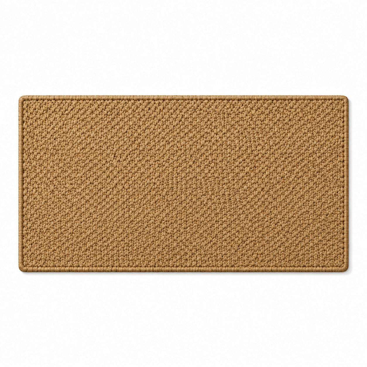 Paillasson Rectangulaire en Lin et Caoutchouc - Tapis d'Entrée 60 × 90 cm