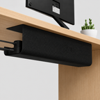 Goulotte Autocollante pour Câbles de Bureau - Organisateur en PVC de 40 cm en Forme de J