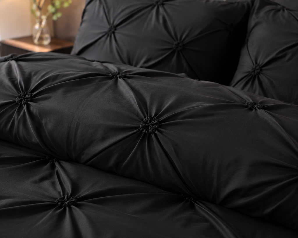 Ensemble de Literie en Mélange de Microfibre et Satin - Literie Douce en Plusieurs Tailles
