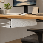 Goulotte Autocollante pour Câbles de Bureau - Organisateur en PVC de 40 cm en Forme de J