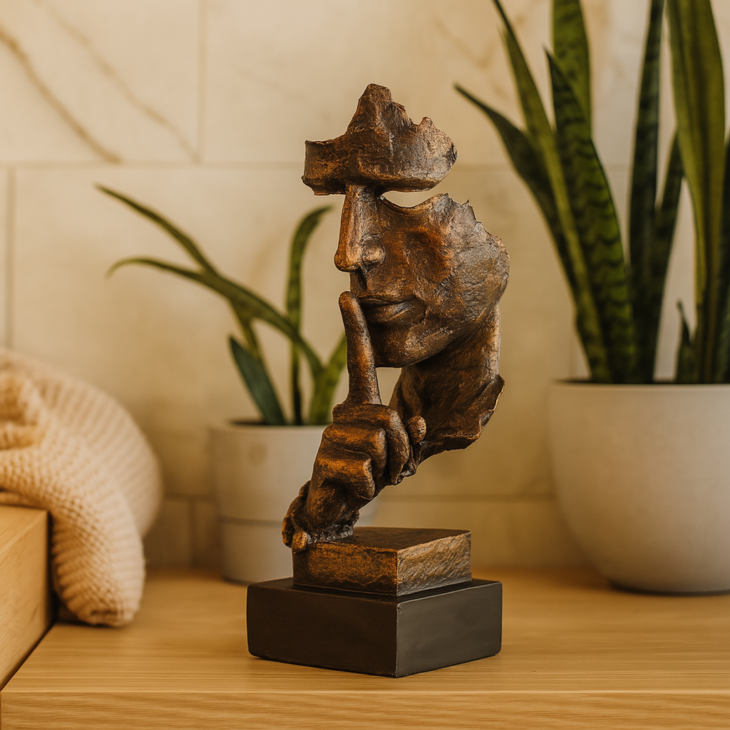 Sculpture Figurative Abstraite - Statue Décorative pour Présentation Intérieure