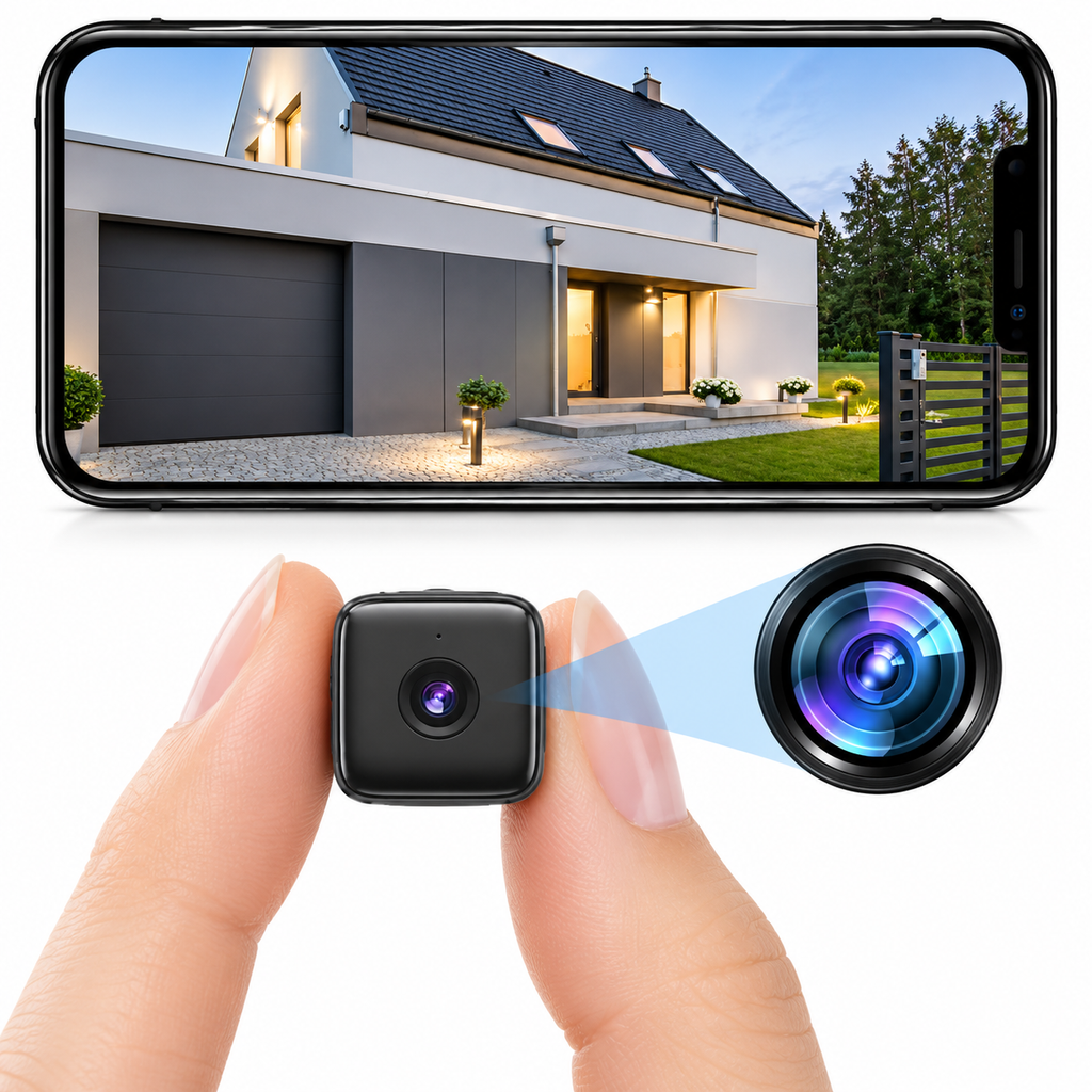 Caméra Intérieure - 1080P Full HD avec Vision Nocturne, Wi-Fi et Détection de Mouvement