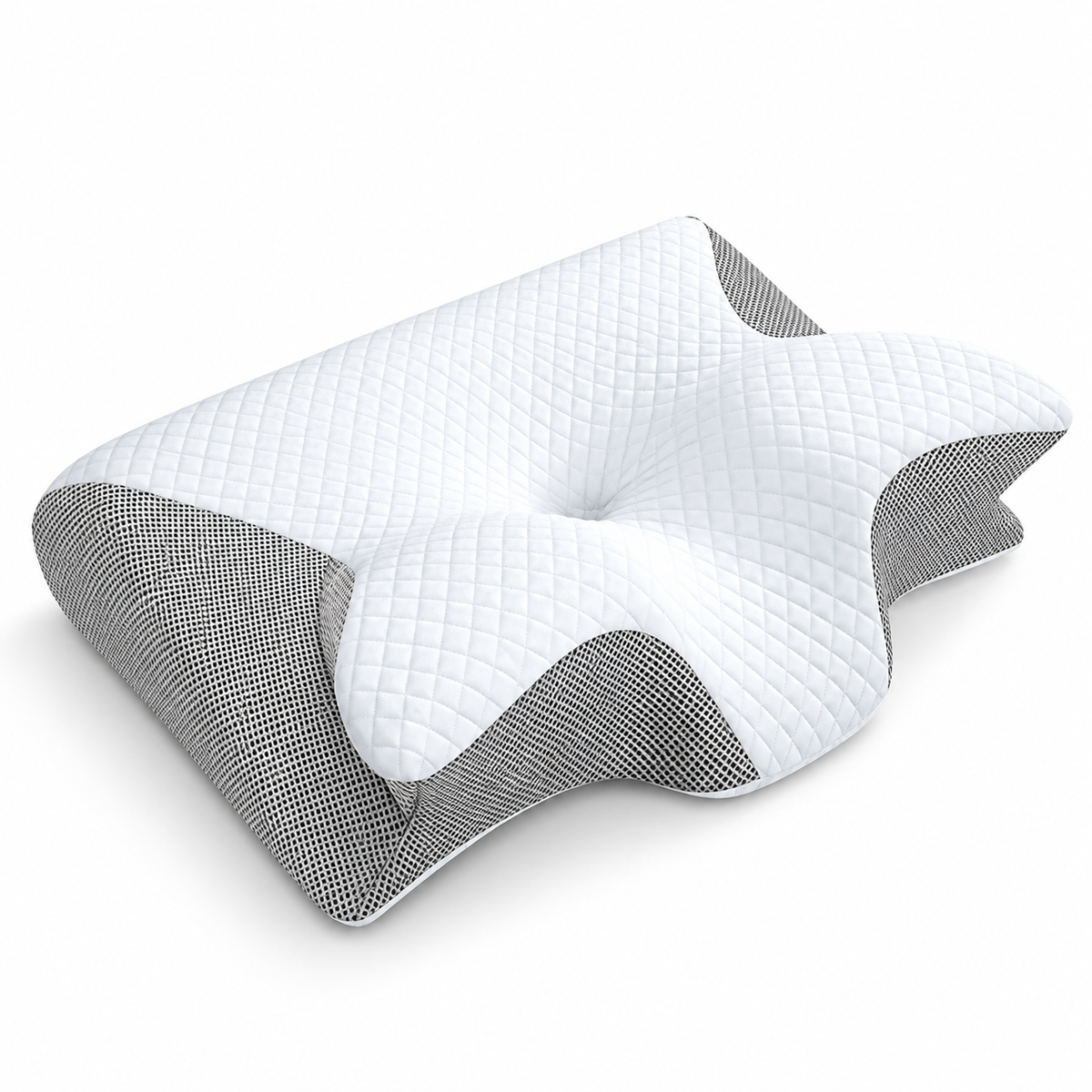 Oreiller en Mousse à Mémoire - Housse en Mélange de Coton pour le Sommeil Quotidien