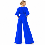 Combinaison en Mousseline - Taille Haute avec Jambes Larges et Coupe Longue