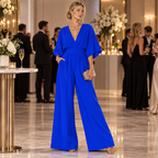 Combinaison en Mousseline - Taille Haute avec Jambes Larges et Coupe Longue