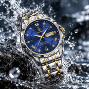 Montre Automatique Homme - Boîtier Argenté de 40 mm avec Bracelet en Cuir