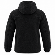 Veste en Fleece à Capuche Homme - Fermeture Éclair et Poches Latérales pour Temps Froid