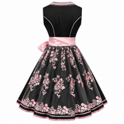 Costume Traditionnel Femme - Ensemble Trois Pièces avec Robe, Blouse et Tablier pour Oktoberfest
