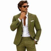 Costume Homme en Lin - Coupe Slim pour Événements et Tenues d'Été