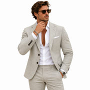 Costume Homme en Lin - Coupe Slim pour Événements et Tenues d'Été