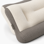Oreiller de Sommeil Profilé Blanc - Oreiller en Polyester, Fibre de Soja & Tissu Tricoté