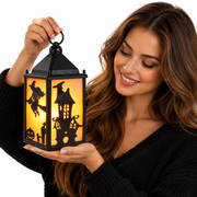 Bougeoir Halloween - Maison Hantée Découpée pour Bougie Chauffe-Plat