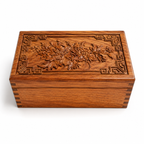 Boîte à Bijoux en Bois - Coffret de Rangement Décoratif avec Fermeture Discrète