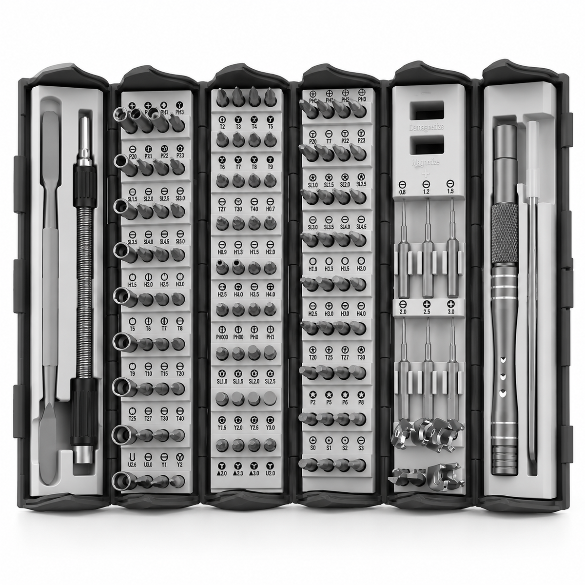 Set de Tournevis de Précision 16-en-1 - Porte-Embout Magnétique avec 16 Embouts Interchangeables
