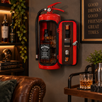 Porte-Bouteille Design Extincteur - Support Décoratif en Fer et Plastique pour Intérieur