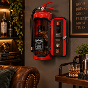 Porte-Bouteille Design Extincteur - Support Décoratif en Fer et Plastique pour Intérieur