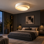 Plafonnier LED Circulaire - Luminaire en Métal avec Module LED Intégré