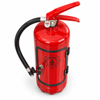 Porte-Bouteille Design Extincteur - Support Décoratif en Fer et Plastique pour Intérieur