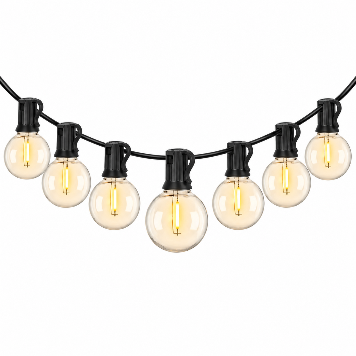 Guirlande LED Extérieure 15M - Éclairage Chaud IP65 pour Jardin, Terrasse et Pergola