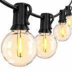 Guirlande LED Extérieure 15M - Éclairage Chaud IP65 pour Jardin, Terrasse et Pergola