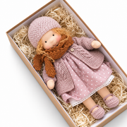 Poupée en Tissu Faite Main - Design Inspiré de Waldorf pour Jeu de Rôle et Décoration