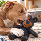 Jouet pour Chien en Tissu Renforcé - Ours en Peluche pour Mastication et Jeu Interactif