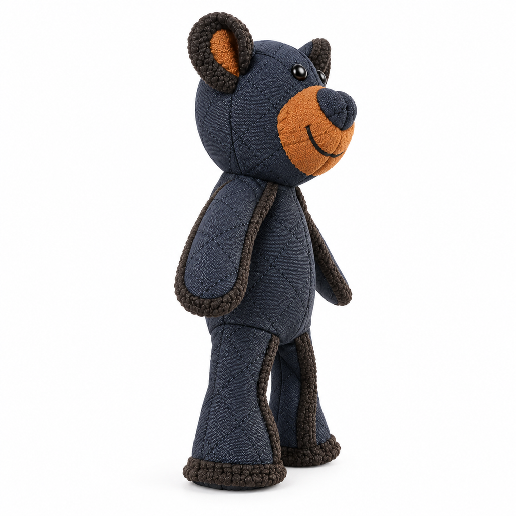 Jouet pour Chien en Tissu Renforcé - Ours en Peluche pour Mastication et Jeu Interactif