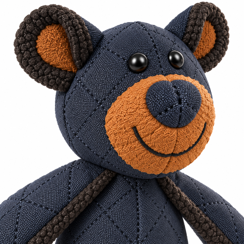 Jouet pour Chien en Tissu Renforcé - Ours en Peluche pour Mastication et Jeu Interactif