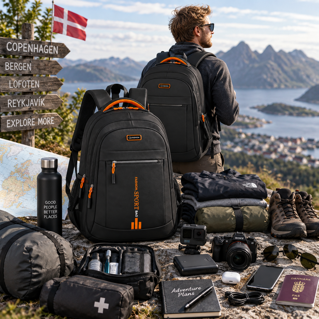 Sac à Dos pour Ordinateur Portable en Tissu Oxford Résistant à l'Eau - Design Multi-Compartiments 15,6 Pouces