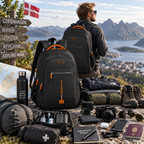 Sac à Dos pour Ordinateur Portable en Tissu Oxford Résistant à l'Eau - Design Multi-Compartiments 15,6 Pouces