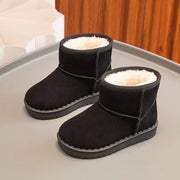Chaussures à Enfiler pour Bébé - Mélange de Coton avec Bout Rond et Semelle Souple en Caoutchouc