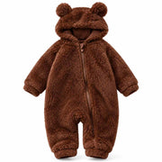 Combinaison Bébé à Manches Longues - Mélange Coton et Polyester avec Fermeture Éclair Avant