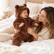 Combinaison Bébé à Manches Longues - Mélange Coton et Polyester avec Fermeture Éclair Avant