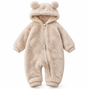 Combinaison Bébé à Manches Longues - Mélange Coton et Polyester avec Fermeture Éclair Avant