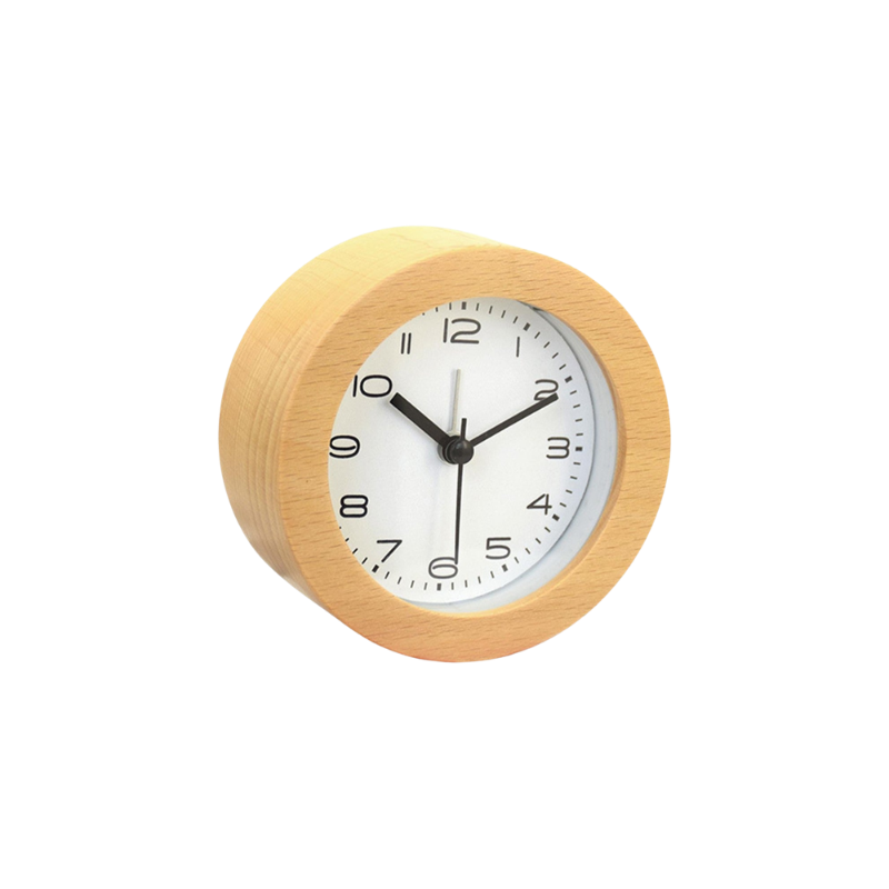 Réveil LED Rond avec Luminosité Réglable – Horloge Numérique de Bureau pour Intérieur