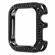 Coque de Protection Apple Watch à Strass - Finition avec Décoration Cristalline et Écran Accessible